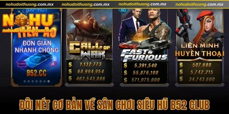 Đôi nét cơ bản về sân chơi siêu hũ B52 Club